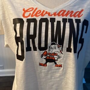 Fanatics Cleveland Browns Brownie graphic tee shirt, Women’s size XL